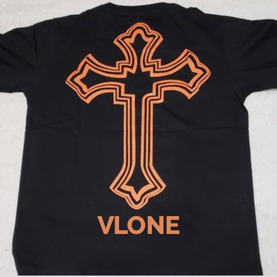 Black Vlone x Tupac Cross Men\'s T Shirts | AU_GH1554