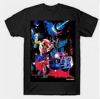 Black Vlone x Juice Wrld Cosmic Men's T Shirts | AU_H2352